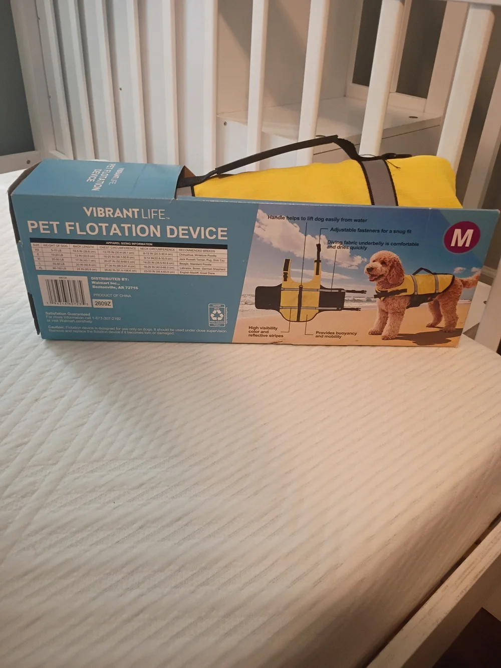 VibrantLife Yellow Dog Flotation Device - Medium